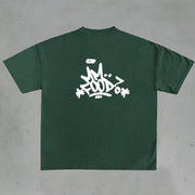 casual doom print t-shirt