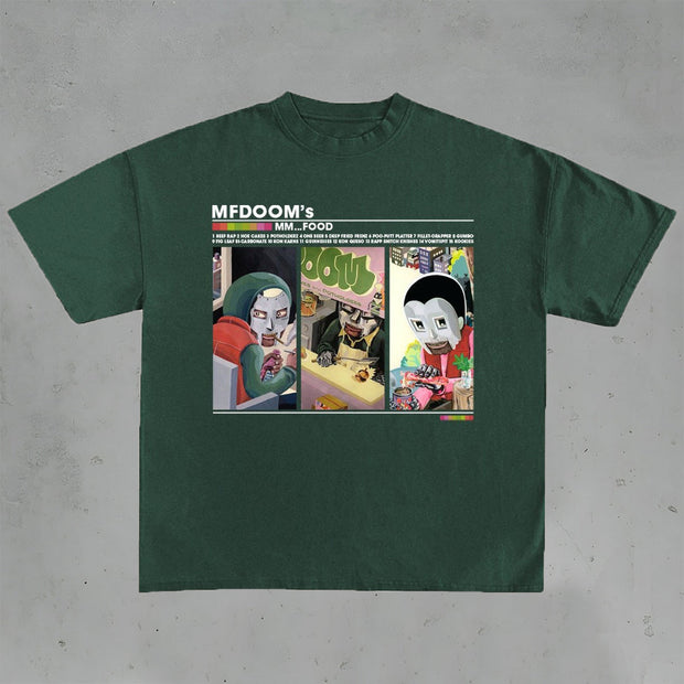 casual doom print t-shirt