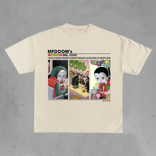 casual doom print t-shirt