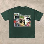 casual doom print t-shirt