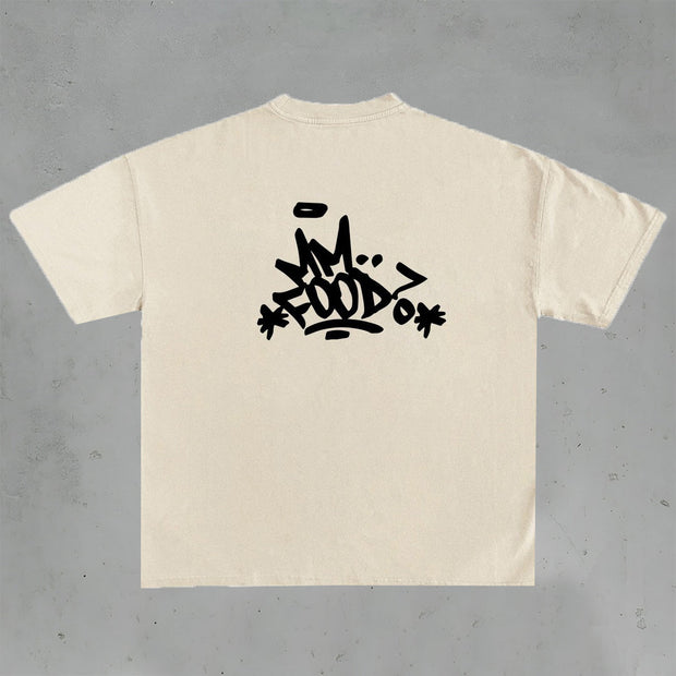 casual doom print t-shirt