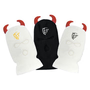 Horns devil street robber warm knitted ski mask hat