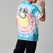 Personalized printed street tie-dye loose short-sleeved T-shirt