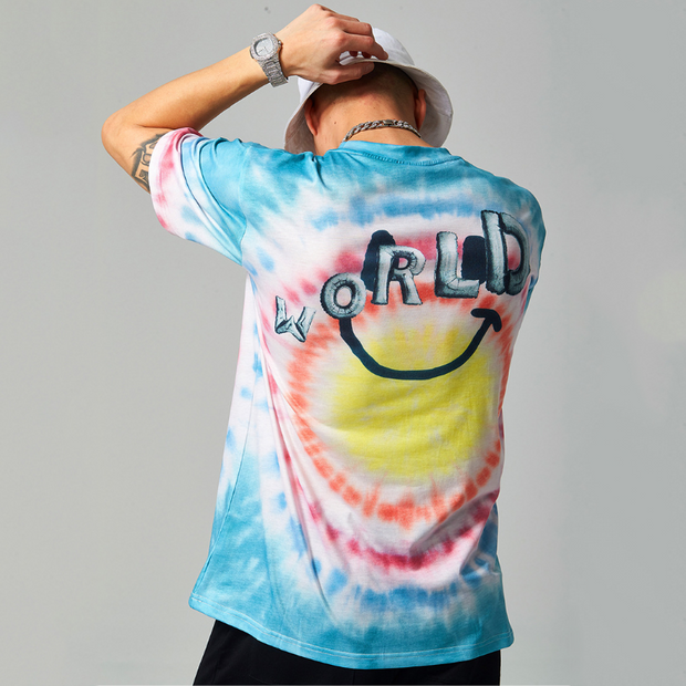 Personalized printed street tie-dye loose short-sleeved T-shirt