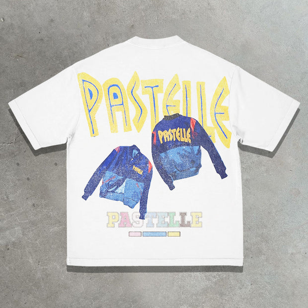 Hip-hop rap casual street retro heavyweight T-shirt