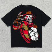 Skull Graphic Print Short Sleeve T-Shirt