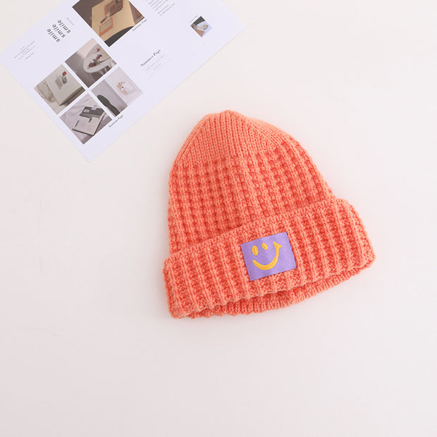 Black retro smiling men and women warm knitted hats