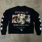 Don't Smoking Fake Two Piece Casual Street Long Sleeve T-Shirt