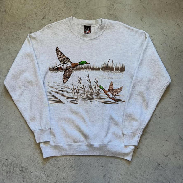 Retro Mallard Ducks Fall Unisex Sweatshirt