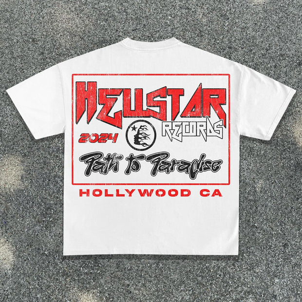 Rap print T-shirt