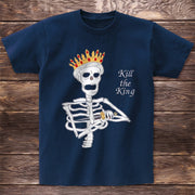 Personalized skull print T-shirt