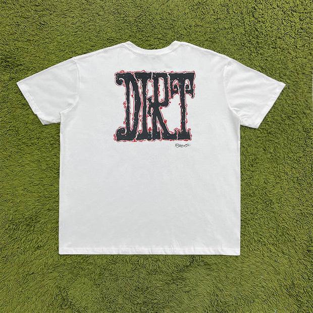 Sun fashion hip-hop pattern short-sleeved T-shirt