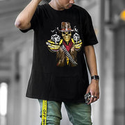 Hip Hop Street Rolling Skull Short Sleeve T-shirt