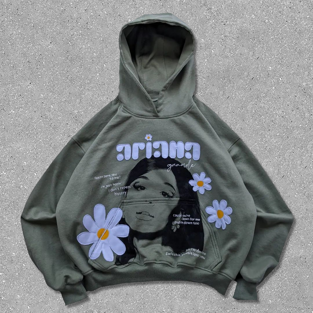 Vintage Solid Daisy Hoodie