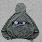 Vintage Solid Daisy Hoodie