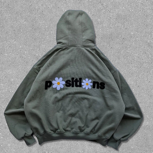 Vintage Solid Daisy Hoodie