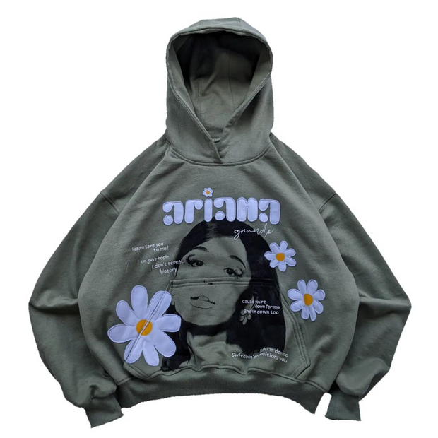 Vintage Solid Daisy Hoodie