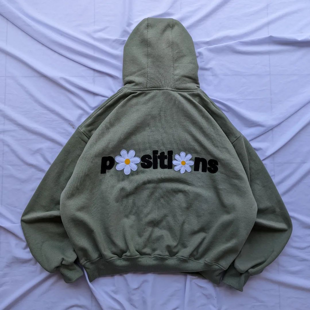 Vintage Solid Daisy Hoodie