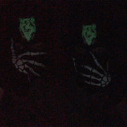 Luminous wolf knitted three-hole pullover hat