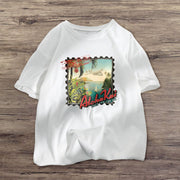 Fashion retro street style T-shirt