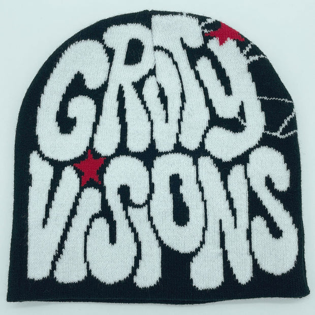 Men's and women's jacquard hats with letters hip-hop caps