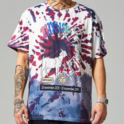 Street style skull tie-dye street short-sleeved T-shirt