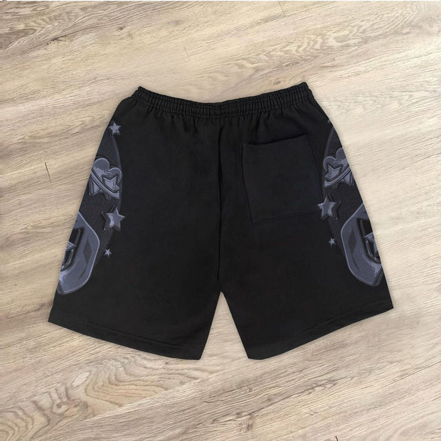 Personalized starry sky print casual shorts