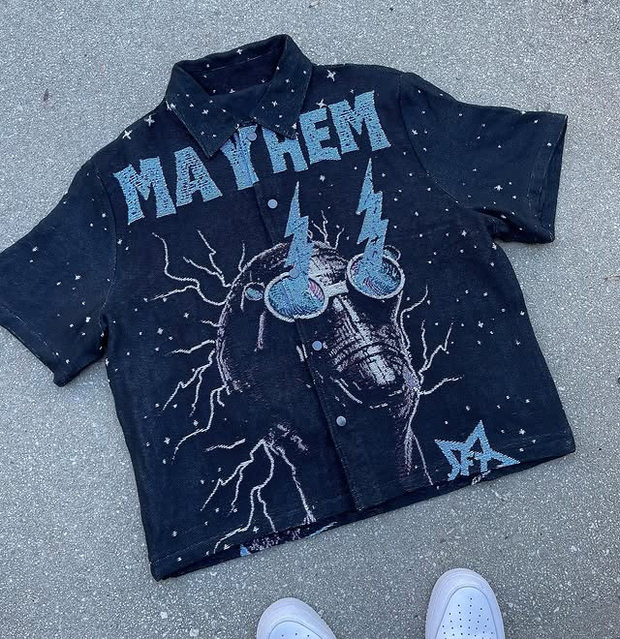 meyhem tapestry short sleeve work shirt