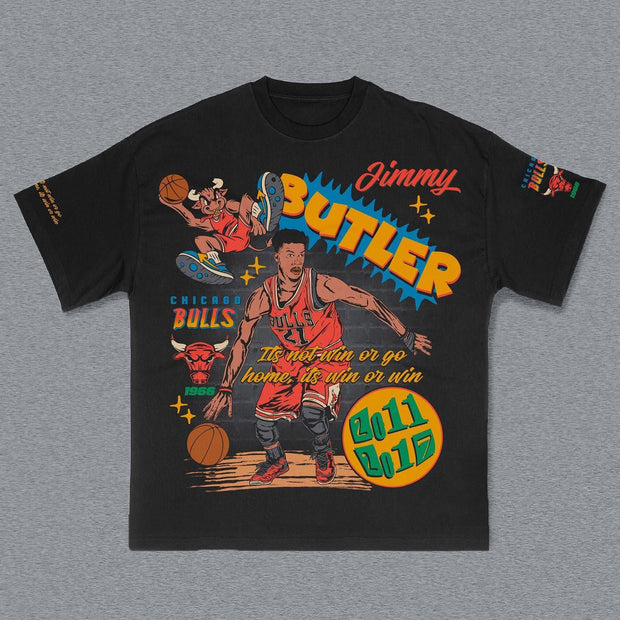 Jimmy Butler Print Short Sleeve T-shirt