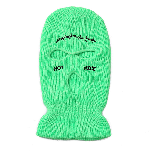 Eyes Hollow Out Funny Pullover Knit Hat