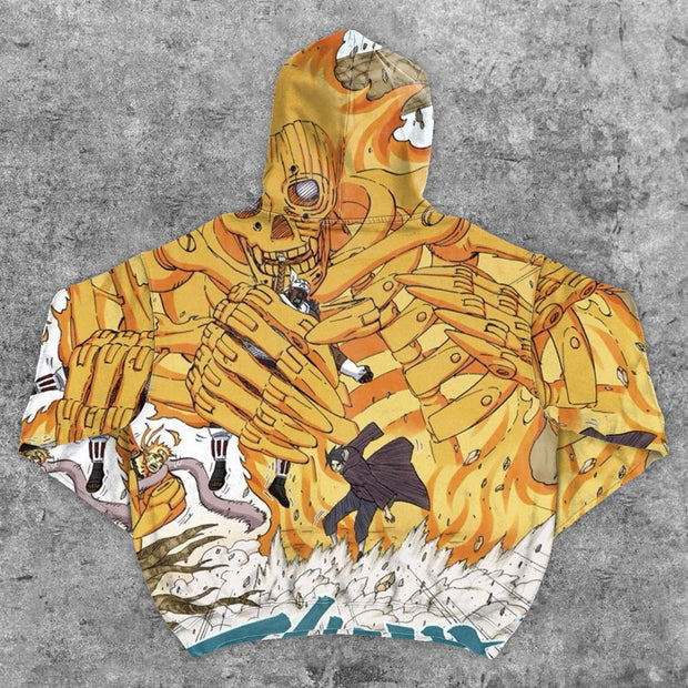 Trendy Street Style Print Hoodie