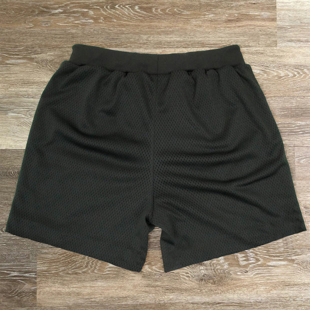 Vintage Art Print Fashion Mesh Shorts