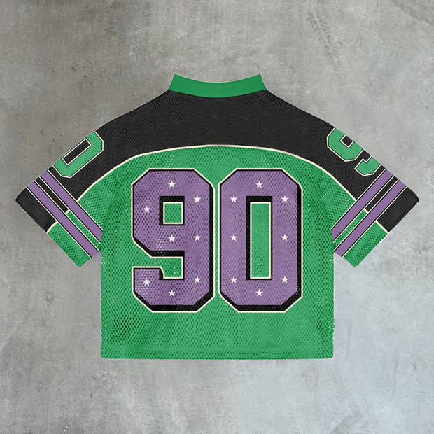 Personalized contrast color casual No. 90 jersey
