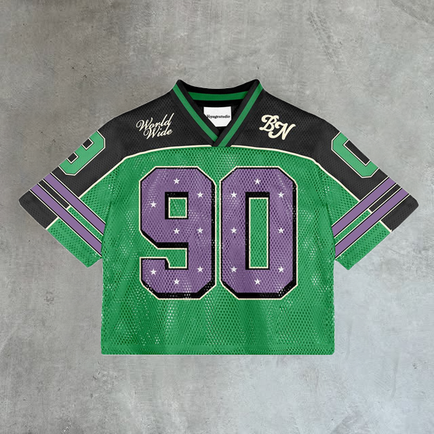 Personalized contrast color casual No. 90 jersey