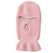 Warm three-hole hat ski riding sports knitted hat