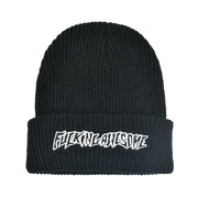 Letter embroidery knitted hat men and women couple warm and cold hat