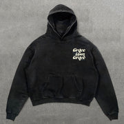 Grace Upon Grace Print Long Sleeve Hoodies