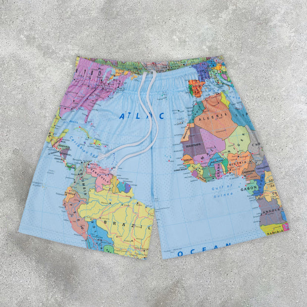 Fashion Street Print Vintage Shorts