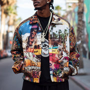 Holiday casual street style fashion lapel jacket