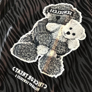 Tide brand zebra print short-sleeved T-shirt