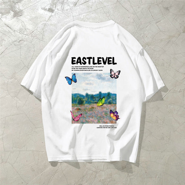 Casual loose round neck short sleeve T-shirt
