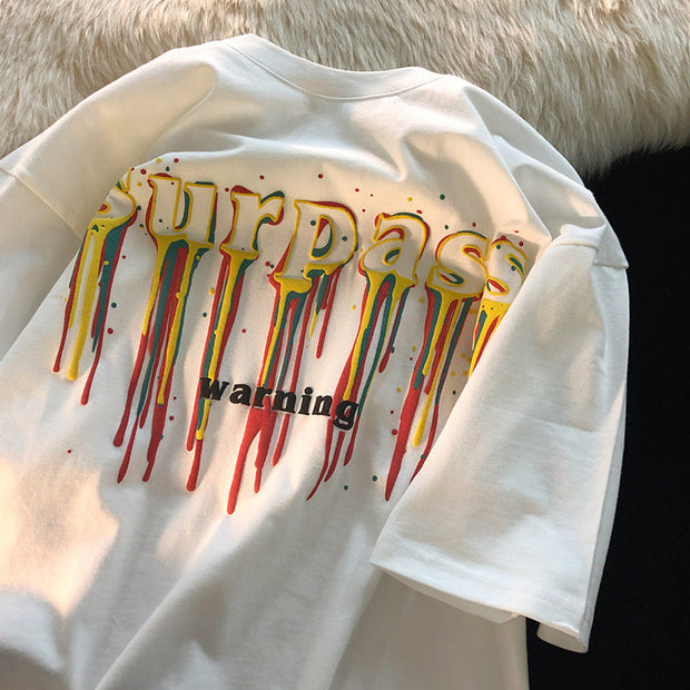 Jew4room artistic niche loose oversize short sleeves