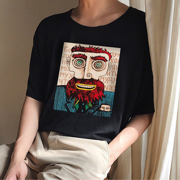 Abstract print t-shirts