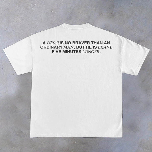 Casual personality street style printed short-sleeved T-shirt