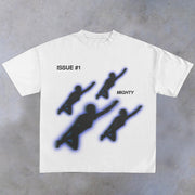 Casual personality street style printed short-sleeved T-shirt