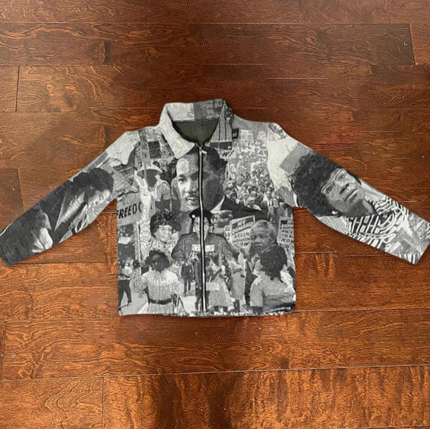 Trendy brand personalized retro tapestry jacket
