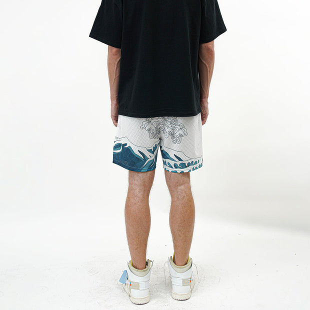 Japanese trend casual mesh street shorts