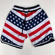Casual flag print shorts
