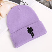 Fashion billie embroidery villain knit hat for men and women