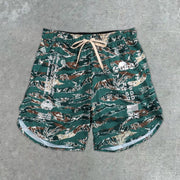 Fashion sports style fitness casual camouflage shorts